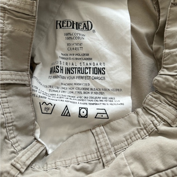 REDHEAD THE VERSATILE ZIP OFF CARGO CONVERTIBLE PANTS MENS 38X34 - Picture 3 of 6